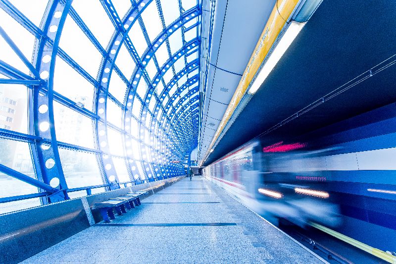 moving train