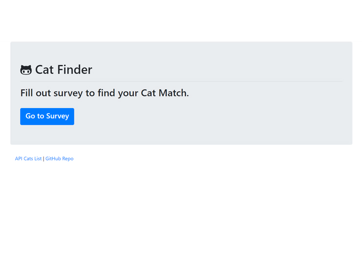 APPLICATION catFinder